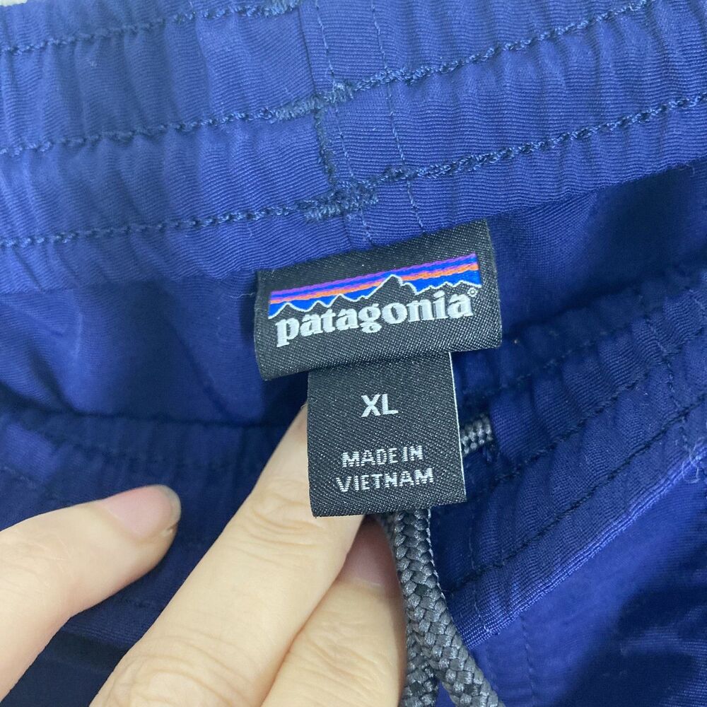 Patagonia Pants Mens Extra Large Blue Nylon Lined Elastic Cuff Drawstring 55211 - Picture 13 of 16